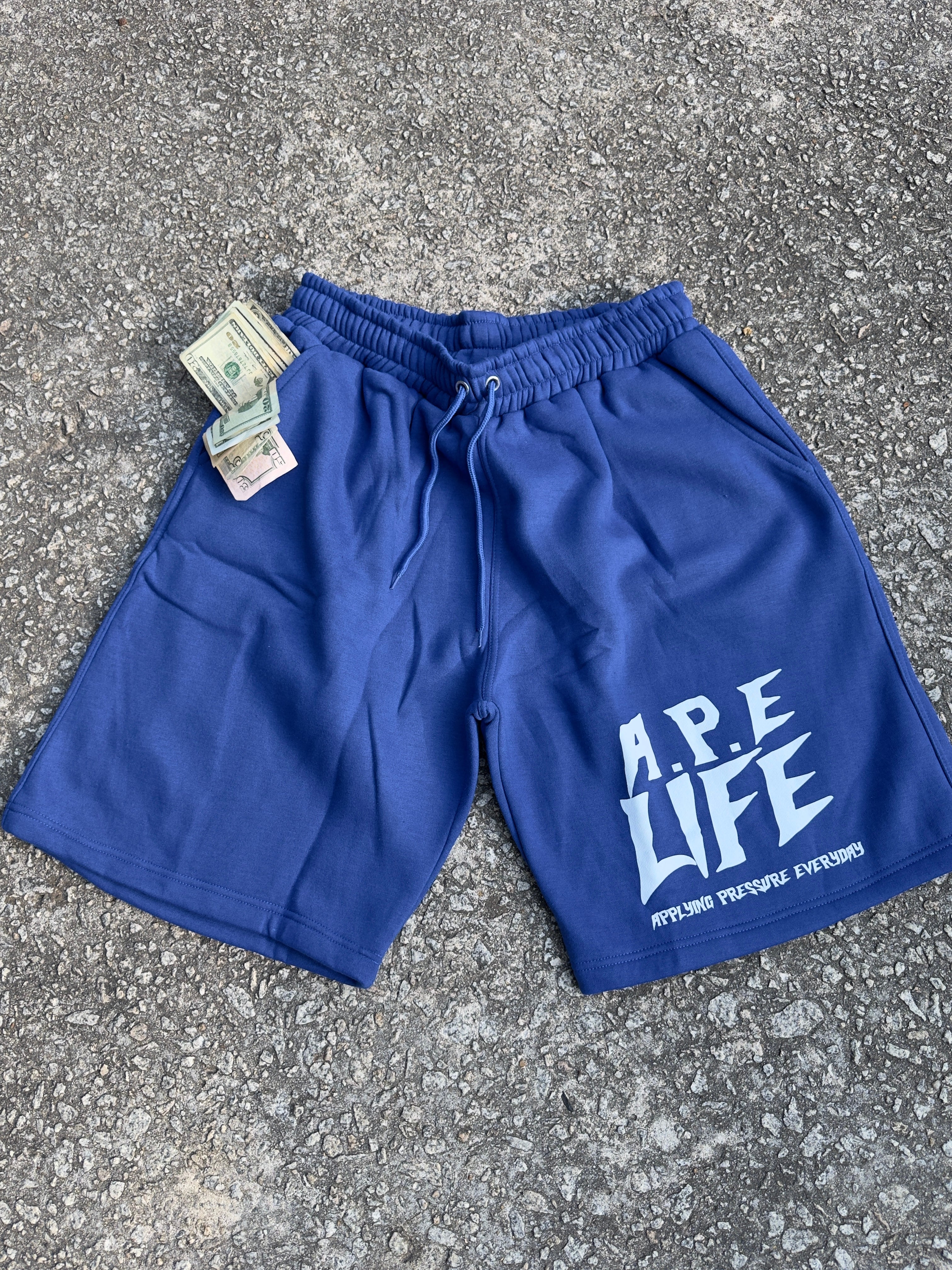 Blue A.P.E Shorts